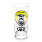 カワウソとフルーツの【背面柄】USO（黒文字） Long Sized Water Glass :front