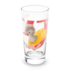 ゆきねこのに店のマンゴー鳥さん Long Sized Water Glass :front