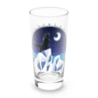 Kotetsu diary(SUZURI店)のフラットコーテッドレトリバー×クール Long Sized Water Glass :front