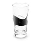 小鳥と映画館の伸びをするハチワレちゃん Long Sized Water Glass :front