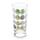 楽猫楽描しげ屋の14Cats（フルーツ） Long Sized Water Glass :front