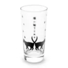 紅天本舗の猫に魅了される＊黒＊グラス Long Sized Water Glass :front