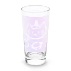 ゆにねこ惑星の🦄ゆにねこ🦄白線 Long Sized Water Glass :front