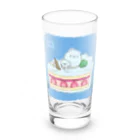 Chill`s Factoryのしろいケーキ シマエナガ Long Sized Water Glass :front