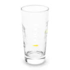 ビールとアート TM-3 Designの名画 × BEER：正面白ロゴ入（浮世絵男女）黒線画 Long Sized Water Glass :front