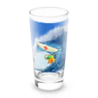 ホンイチのホンイチくん　サーフィン Long Sized Water Glass :front