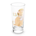 農家の息子猫まるショップの農家の息子猫まる。(猫ベージュまるロゴあり) Long Sized Water Glass :front