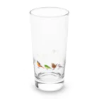 エダマメトイチ雑貨店のかわいい鳥たち Long Sized Water Glass :front