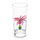 mercyの【Watercolor Plants】 Long Sized Water Glass :front