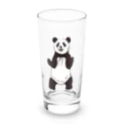 PANDA Mの立ち上がりパンダ Long Sized Water Glass :front