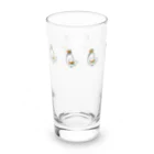 lostareaのハトいっぱい Long Sized Water Glass :front