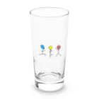 絵の具入れの信号機ヨガぼうにんげんくん Long Sized Water Glass :front