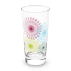 Contemporary　ArtのMandala pattern Long Sized Water Glass :front