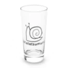 MrKShirtsのKatatsumuri (カタツムリ) 黒デザイン Long Sized Water Glass :front