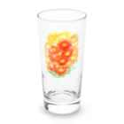 SUZURI.KEY-CHANの7月17日の誕生日花は「百日草」です！ Long Sized Water Glass :front