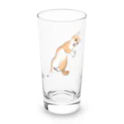 まるの飛びかかる猫 Long Sized Water Glass :front