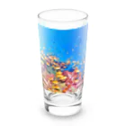 ackey-photoのBlue&Orenge Long Sized Water Glass :front