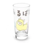 ゆきねこのに店のあるぱか Long Sized Water Glass :front