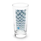 bonnylochの七宝繋ぎWhite_@LightBlue Long Sized Water Glass :front