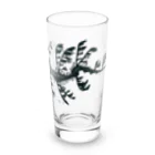 栗坊屋のリーフィーシードラゴン　白黒 Long Sized Water Glass :front