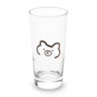 ふぁるふぁっれのお店の右下がりのクマ Long Sized Water Glass :front