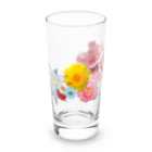 shi-chi Labo graph(詩一）の逆シンニョウの花々 Long Sized Water Glass :front