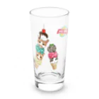 みきぞーん｜保護猫 ミッキー画伯と肉球とおともだちのrui&ram&ta-chan ice Long Sized Water Glass :front