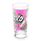 BuddhismのXOXOシリーズ【Hannya】Ver.PINK Long Sized Water Glass :front