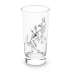 B  L  A  C  K  B  E  U  R  AのFox & Arrow / dark tribe - white Long Sized Water Glass :front