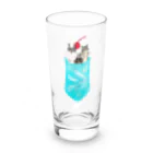 Letiのししまるエイプソーダ Long Sized Water Glass :front