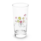 すいかねこの花ねこピンク Long Sized Water Glass :front