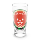 イラスト MONYAAT の POMEぶ Dスイカとポメラニアン Long Sized Water Glass :front