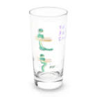 マッスルくじらパンチ🍹の力もちアオダイショウちゃん Long Sized Water Glass :front