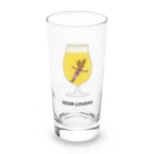 ON THE BEDのBEER LOVERS Long Sized Water Glass :front