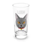 猫のイラスト屋さんのlien sumomomilk Long Sized Water Glass :front