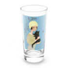 四月研究所 SUZURI店の大正浪漫ヲトメ図画ー光 Long Sized Water Glass :front