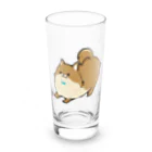 かわいいコーギーのあそびポメ Long Sized Water Glass :front