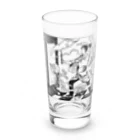 消しゴムはんこ八里半のまどのきわ Long Sized Water Glass :front