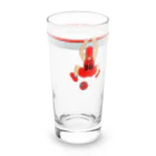 みゃみゅみぇっみょ（ばすけっと）のフチdeダンク　レッド（バスケットボール） Long Sized Water Glass :front