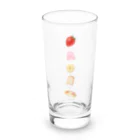 たまごぼーろさんの🍓＋🧸＋🍌＋🍞＝フルーツサンド Long Sized Water Glass :front