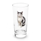 みいた君とみいと君😊仲良し兄弟のヅラにゃんこ Long Sized Water Glass :front