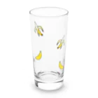 バナナ家のバナナ柄 Long Sized Water Glass :front