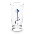 綾錦工房 りこりすの津軽三味線【極光】 Long Sized Water Glass :front