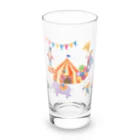 orange|Hのザ・サーカス♪♪ Long Sized Water Glass :front