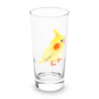 ブティック萌のおかめちゃん Long Sized Water Glass :front