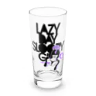 loveclonesのLAZY DAY SLOOPY GIRL 0574 ブラックフーディー女子 エロポップ ロゴ Long Sized Water Glass :front