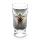 00100001101の四つの羽の天使 Long Sized Water Glass :front