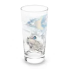 Owl's Dream　アウルズドリームのcat moon Long Sized Water Glass :front