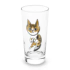 ニャンコ一族のかわいいさち Long Sized Water Glass :front