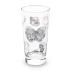 Owl's Dream　アウルズドリームのlove, peace and happiness Long Sized Water Glass :front